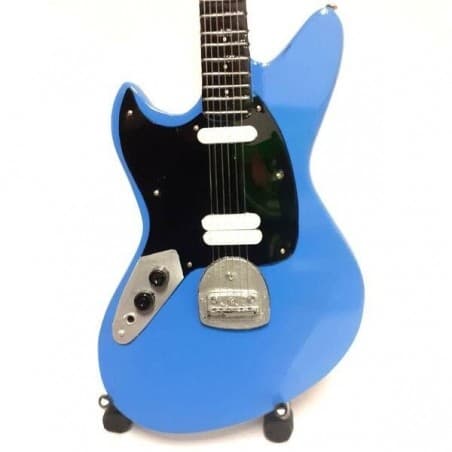 Mini guitar: Nirvana - Kurt Cobain - Fender Mustang Blue