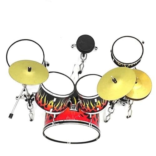 Mini Drum Set: 'Flames' (Obs! No toy for kids!)