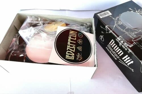 Mini Drum Set: Led Zeppelin - Ludwig - 'Light Wood' (Obs! No toy for kids!)