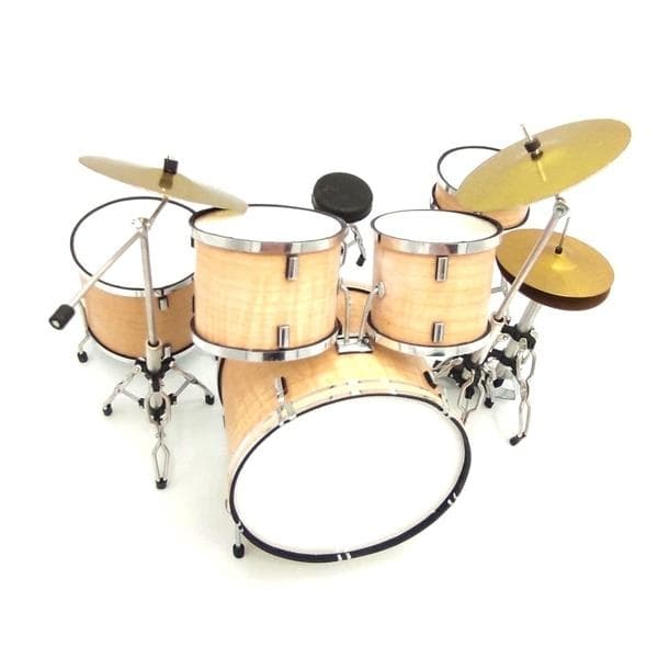 Mini Drum Set: Led Zeppelin - Ludwig - 'Light Wood' (Obs! No toy for kids!)