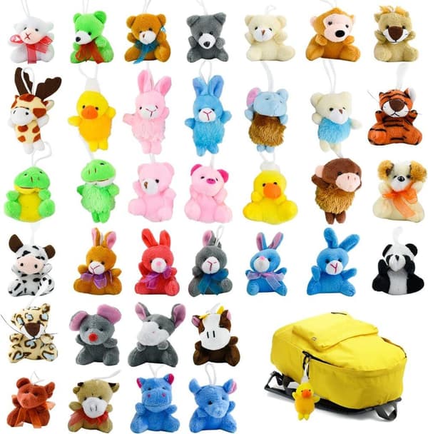 Mini Gosedjur Nyckelringar 36-pack TIZUND