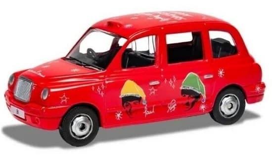 Gjuten modell (die cast): Beatles - Christmas London Taxi
