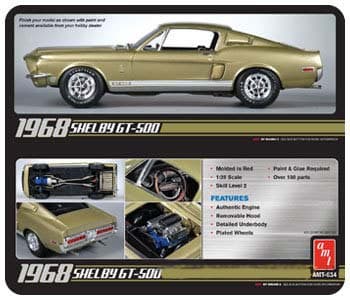 Plastmodelsæt AMT (USA) - 1968 Shelby GT500