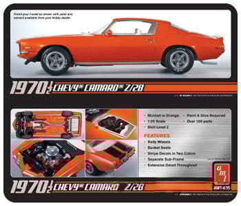 Muovinen mallisarja AMT (USA) - 1970 1/2 Camaro Z28