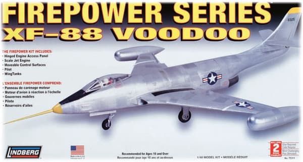 Plastmodelsæt Lindberg (USA) XF-88 Voodoo Jet
