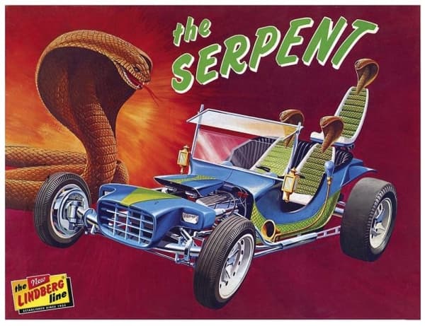 Plastmodel - Serpent Show Rod bil 1:16 - Lindberg