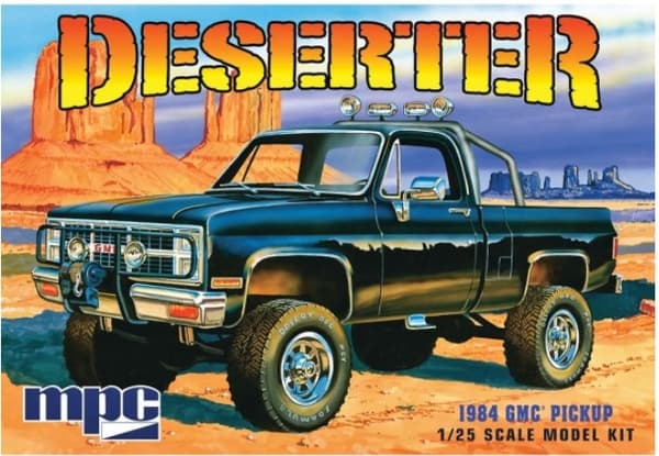 Plastmodel - Bil 1984 GMC Pickup (Sort) - MPC
