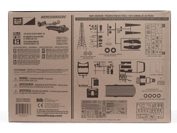 Plastmodel - Bil 1:25 Ramchargers Dragster & Transporter Truck