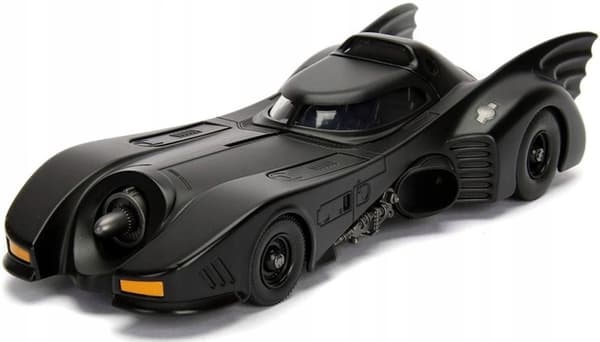 BATMOBILE Batman 1989 model JADA 1:24 metal med Batman figur