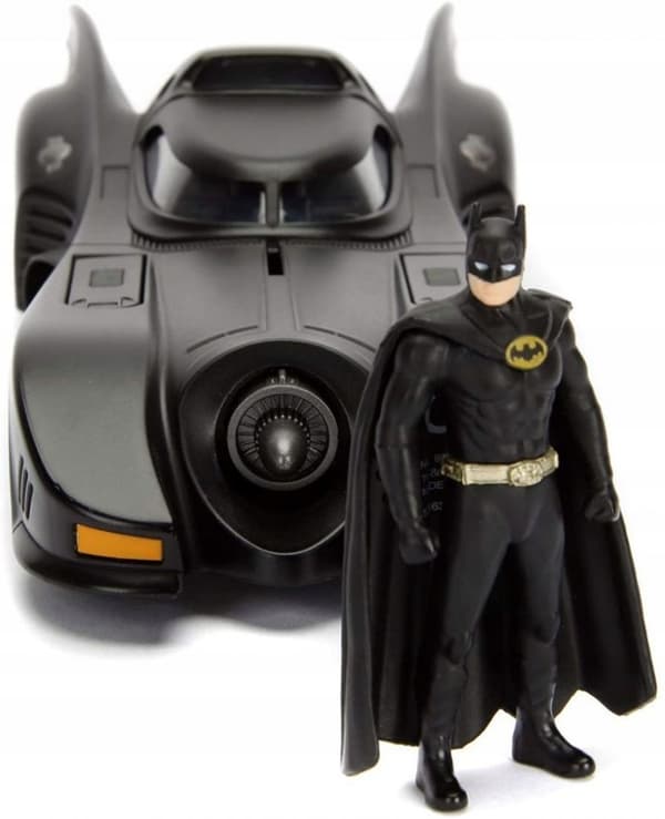 BATMOBILE Batman 1989 model JADA 1:24 metal med Batman figur