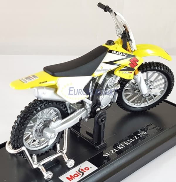 Suzuki RM-Z 250 med stativ 1:18 Maisto 77489