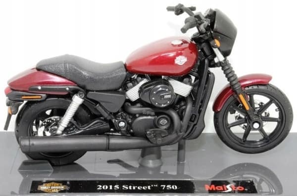 HARLEY DAVIDSON Street 750 2015 1:18 Maisto Bourgogne