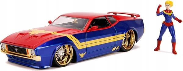 Ford Mustang '73 Kapten Marvel AVENGERS JADA 1:24
