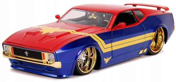 Ford Mustang '73 Kapten Marvel AVENGERS JADA 1:24