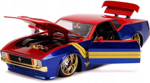 Ford Mustang '73 Kapten Marvel AVENGERS JADA 1:24