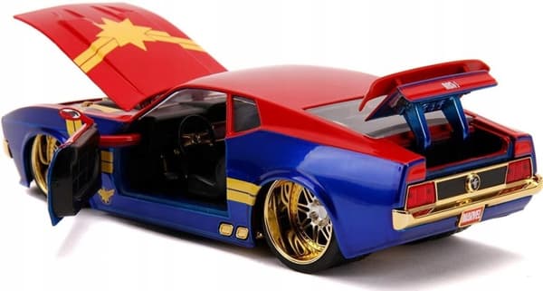 Ford Mustang '73 Kapten Marvel AVENGERS JADA 1:24