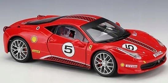 FERRARI 458 Challenge #5 rød model Bburago 26302