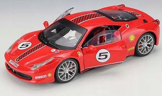 FERRARI 458 Challenge #5 rød model Bburago 26302