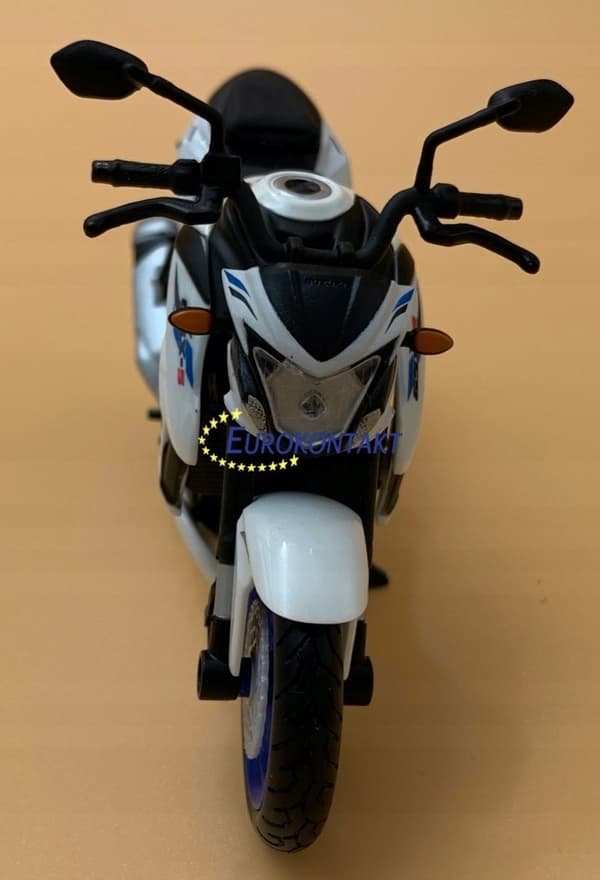 SUZUKI GSX S750 ABS på stativ model 1:18 Maisto