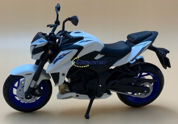 SUZUKI GSX S750 ABS på stativ model 1:18 Maisto