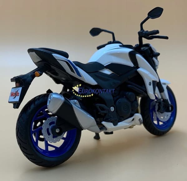 SUZUKI GSX S750 ABS på stativ model 1:18 Maisto