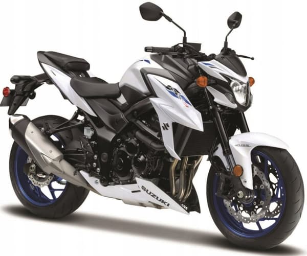 SUZUKI GSX S750 ABS på stativ model 1:18 Maisto