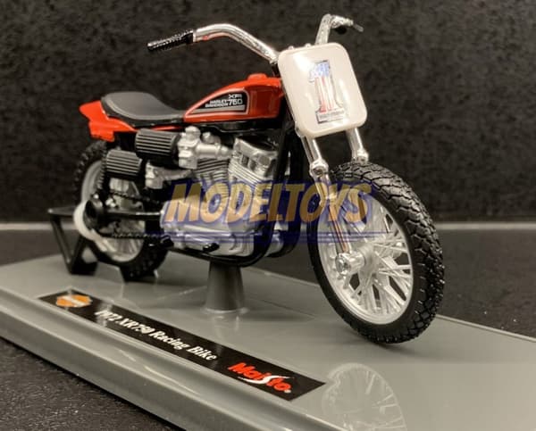 HARLEY DAVIDSON XR750 1972 kilpapyörä 1:18 Maisto