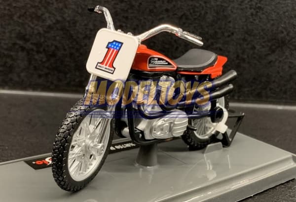 HARLEY DAVIDSON XR750 1972 kilpapyörä 1:18 Maisto