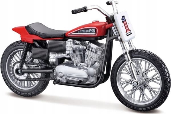 HARLEY DAVIDSON XR750 1972 kilpapyörä 1:18 Maisto