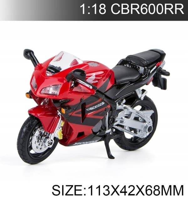 HONDA CBR 600RR modell på bas 1:18 Maisto 77049