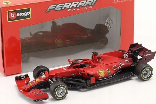 F1 FERRARI SF21 2021 Kap. Leclerc #16 BBurago 1:43