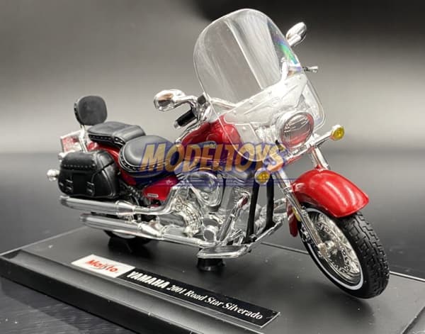 YAMAHA Road Star Silverado med stativ 1:18 Maisto