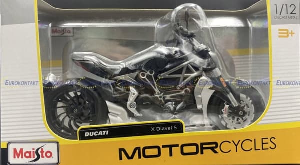 DUCATI X Diavel S motorcykel modell 1:12 Maisto 77830