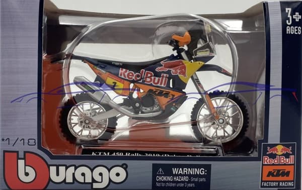 KTM 450 Rally Red Bull - Dakar 2019 1:18 Bburago