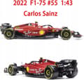 Miniatyrbillede 3 af 10: F1 FERRARI F1-75 2022 C. Sainz #55 BBurago 1:43