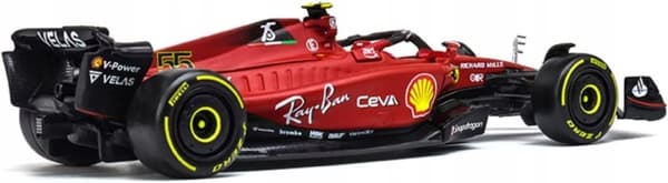F1 FERRARI F1-75 2022 C. Sainz #55 BBurago 1:43