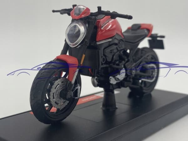 DUCATI Monster 2021 röd motorcykel modell 1:18 Maisto