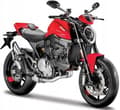 Miniatyrbild 1 av 11: DUCATI Monster 2021 röd motorcykel modell 1:18 Maisto