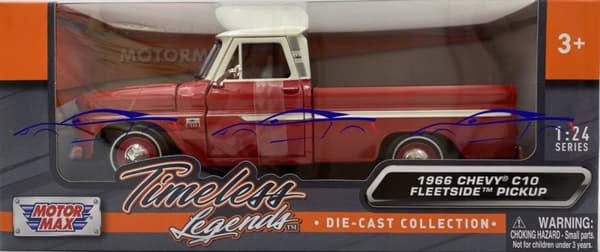 Chevy C10 Fleetside Pickup 1:24 Motormax 73355