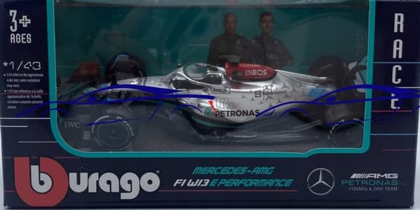 F1 bil MERCEDES W13 E #63 Russell Bburago 1:43