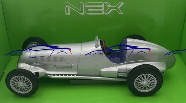 MERCEDES W125 1937 silver modell 24109 Welly 1:24