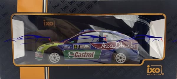 Ford Focus RS Latvalla Sardinien 09 model IXO 1:24