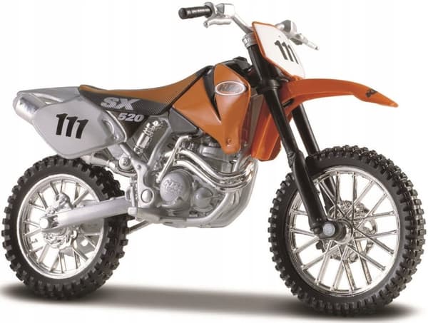 KTM 520 SX #111 moottoripyörä malli 1:18 Maisto
