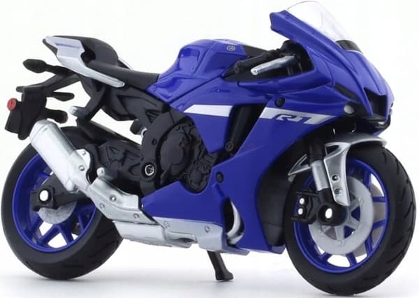YAMAHA TYZF-R1 2021 modell på stativ 1:18 Maisto