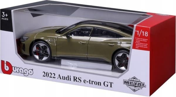 Audi RS e-tron GT 2022 grøn 1:18 BBurago 11050