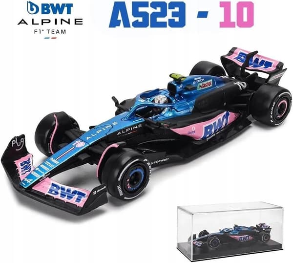 F1 BWT Alpine A523 #10 P. Gasly HJÄLM BBurago 1:43