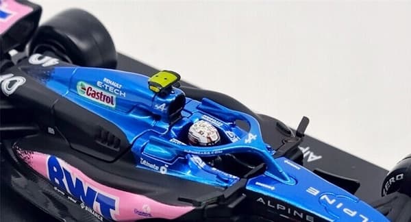 F1 BWT Alpine A523 #10 P. Gasly HJÄLM BBurago 1:43