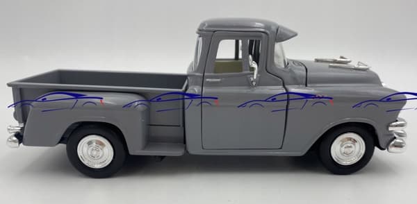 1955 GMC Blue Chip pickup grå 1:24 Motormax 79382