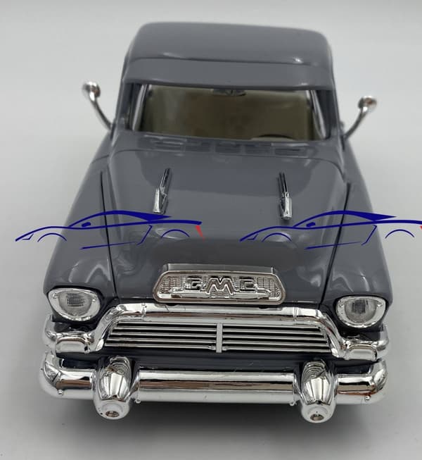 1955 GMC Blue Chip pickup grå 1:24 Motormax 79382