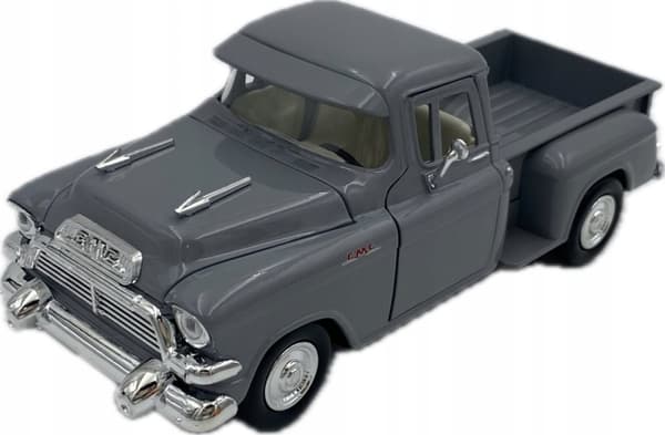 1955 GMC Blue Chip pickup grå 1:24 Motormax 79382